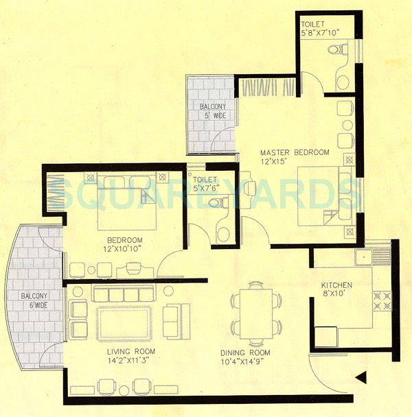 Omaxe Green Valley — floor plan 1