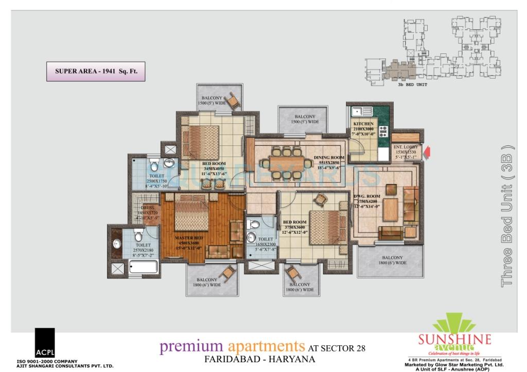SLF Sunshine Avenue — floor plan 1