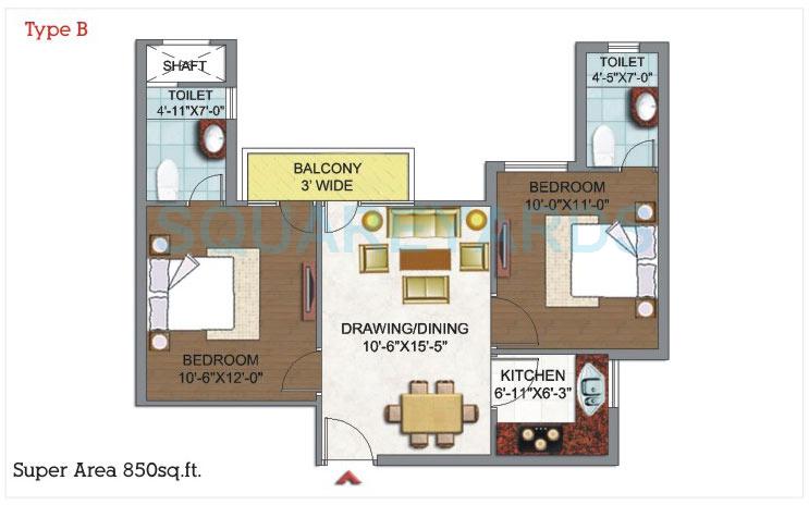 Dhingra Gloria — floor plan 1