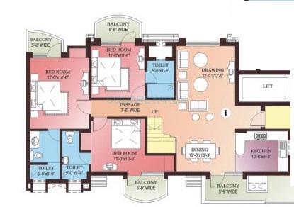 Parsvnath Green Ville — floor plan 7