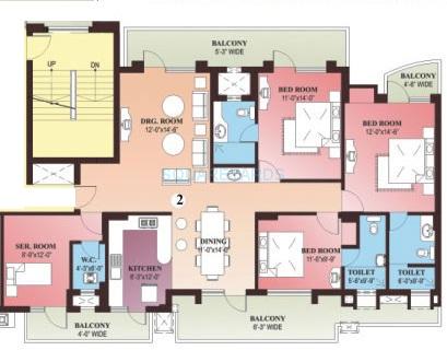Parsvnath Green Ville — floor plan 8