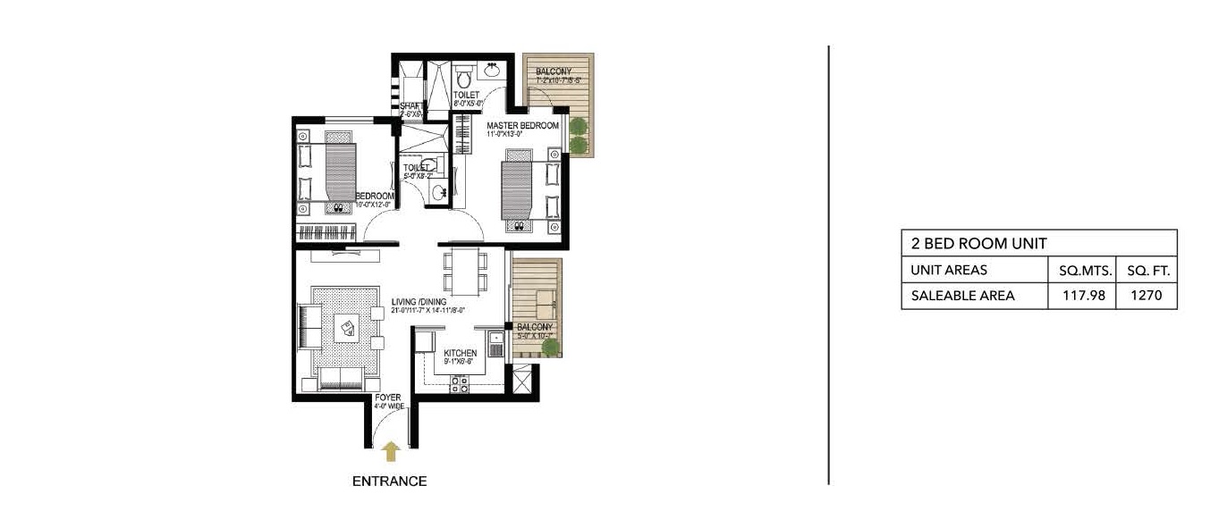 Alphacorp Gurgaon One 84 — floor plan 1