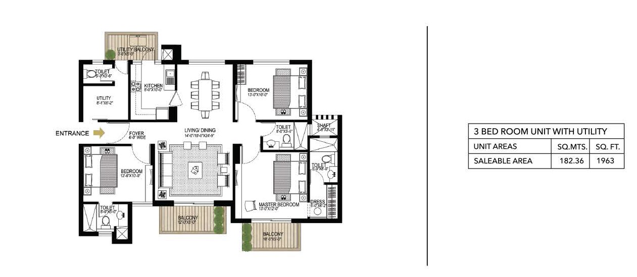Alphacorp Gurgaon One 84 — floor plan 3