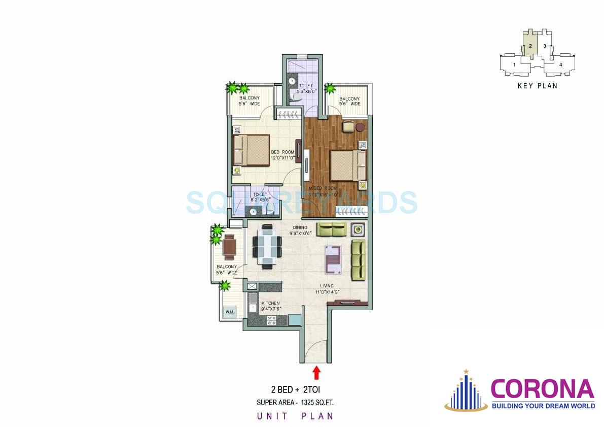 Corona Graceiux — floor plan 1