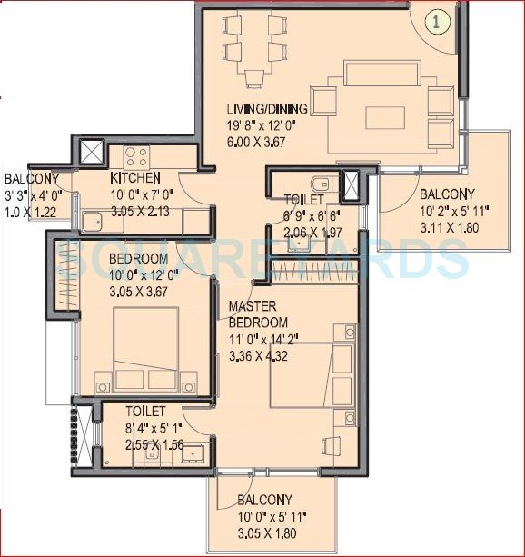 Ireo Uptown — floor plan 2