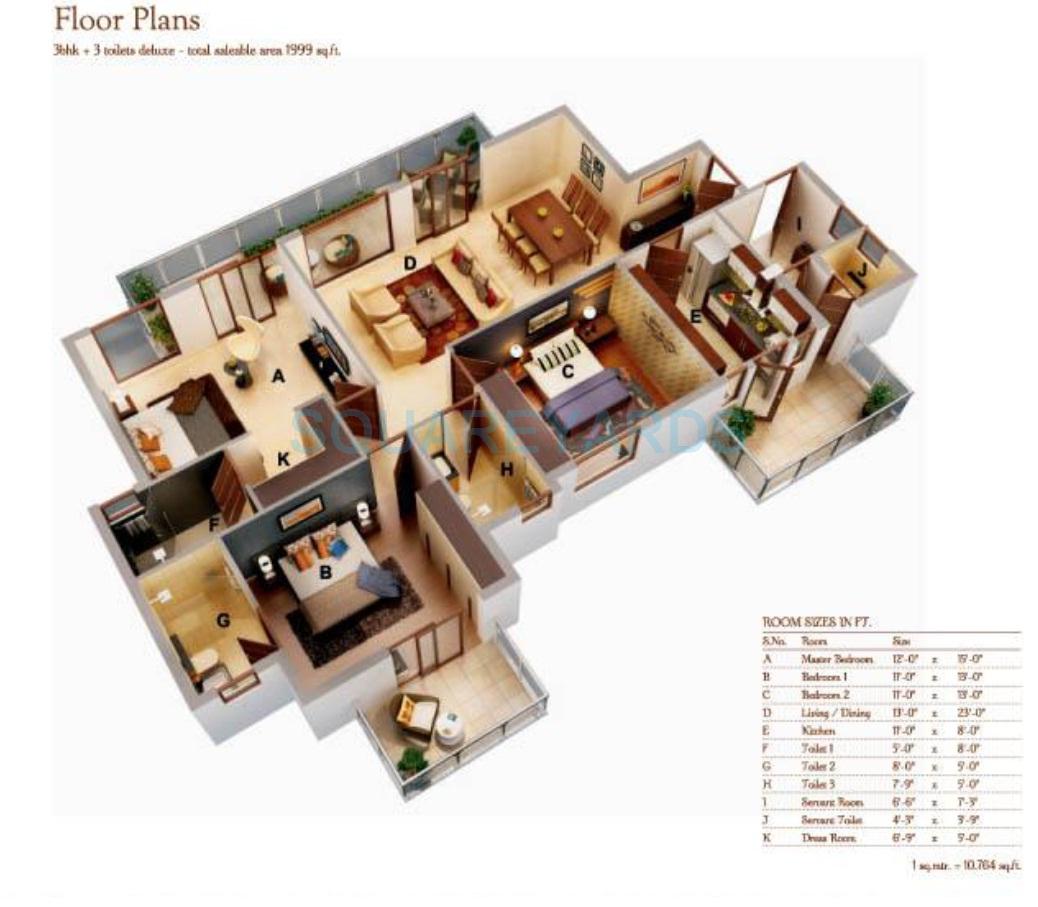 Ansal Amantre — floor plan 1