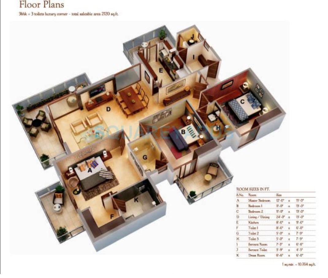 Ansal Amantre — floor plan 3