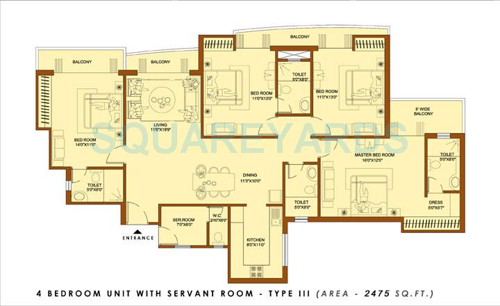 Amrapali Platinum — floor plan 4