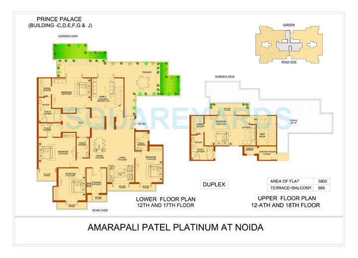 Amrapali Platinum — floor plan 6