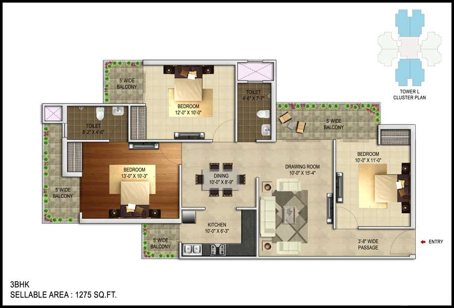 Unnati Fortune The Aranya — floor plan 8