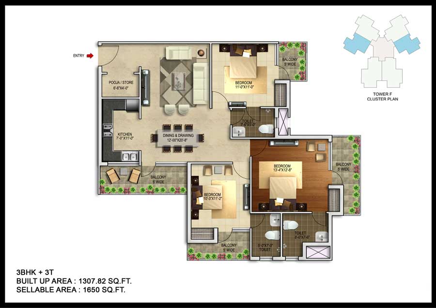 Unnati Fortune The Aranya — floor plan 9