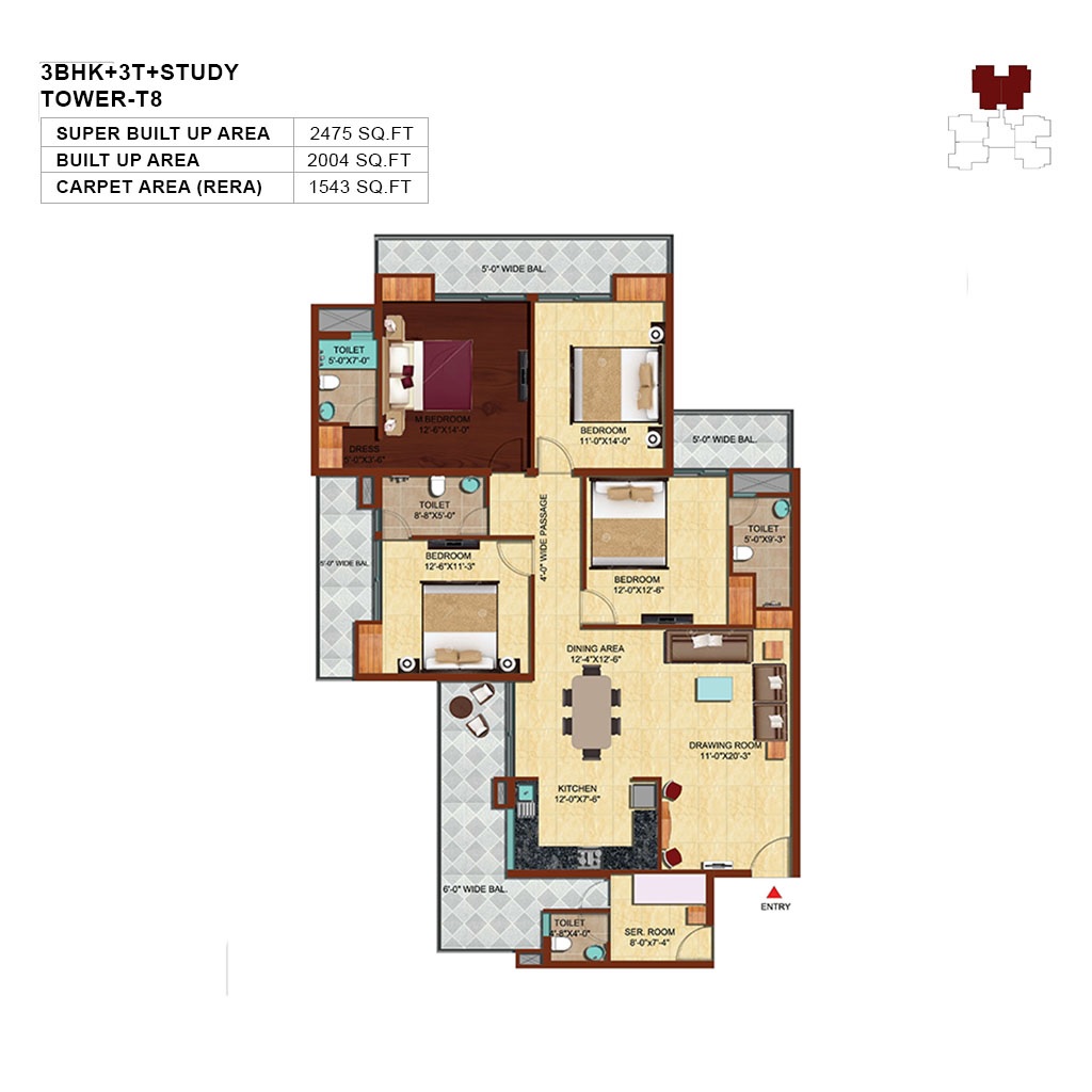 Unnati Fortune The Aranya — floor plan 12
