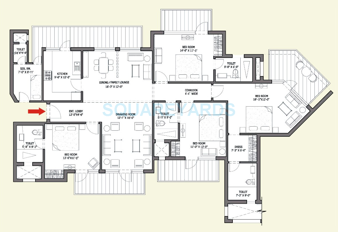 Bestech Park View Spa Next — floor plan 5