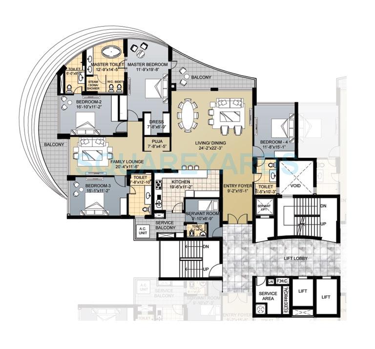 Omaxe Forest Spa — floor plan 2