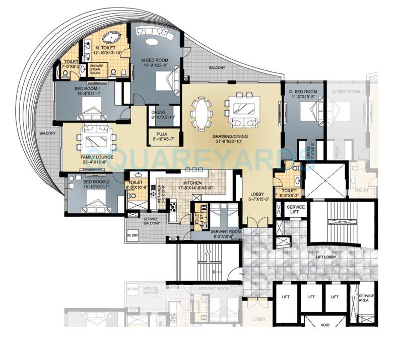 Omaxe Forest Spa — floor plan 3
