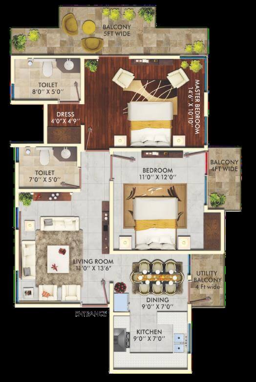 The Hemisphere — floor plan 3