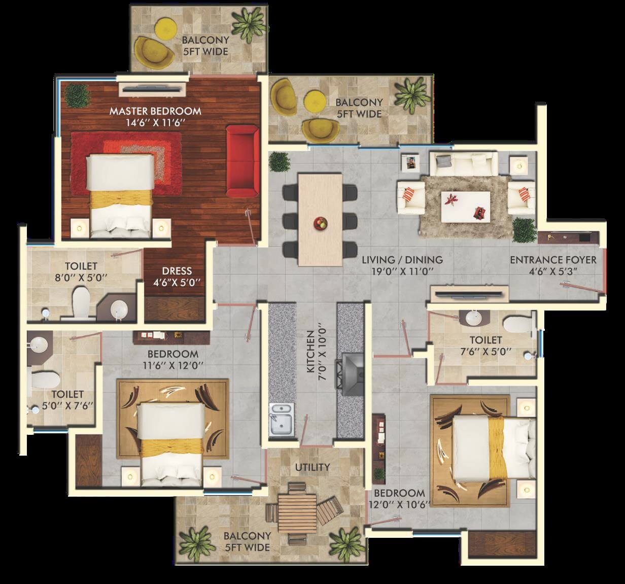The Hemisphere — floor plan 6