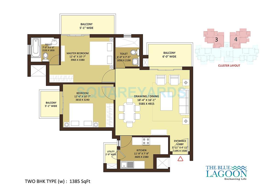 Orris The Blue Lagoon — floor plan 1
