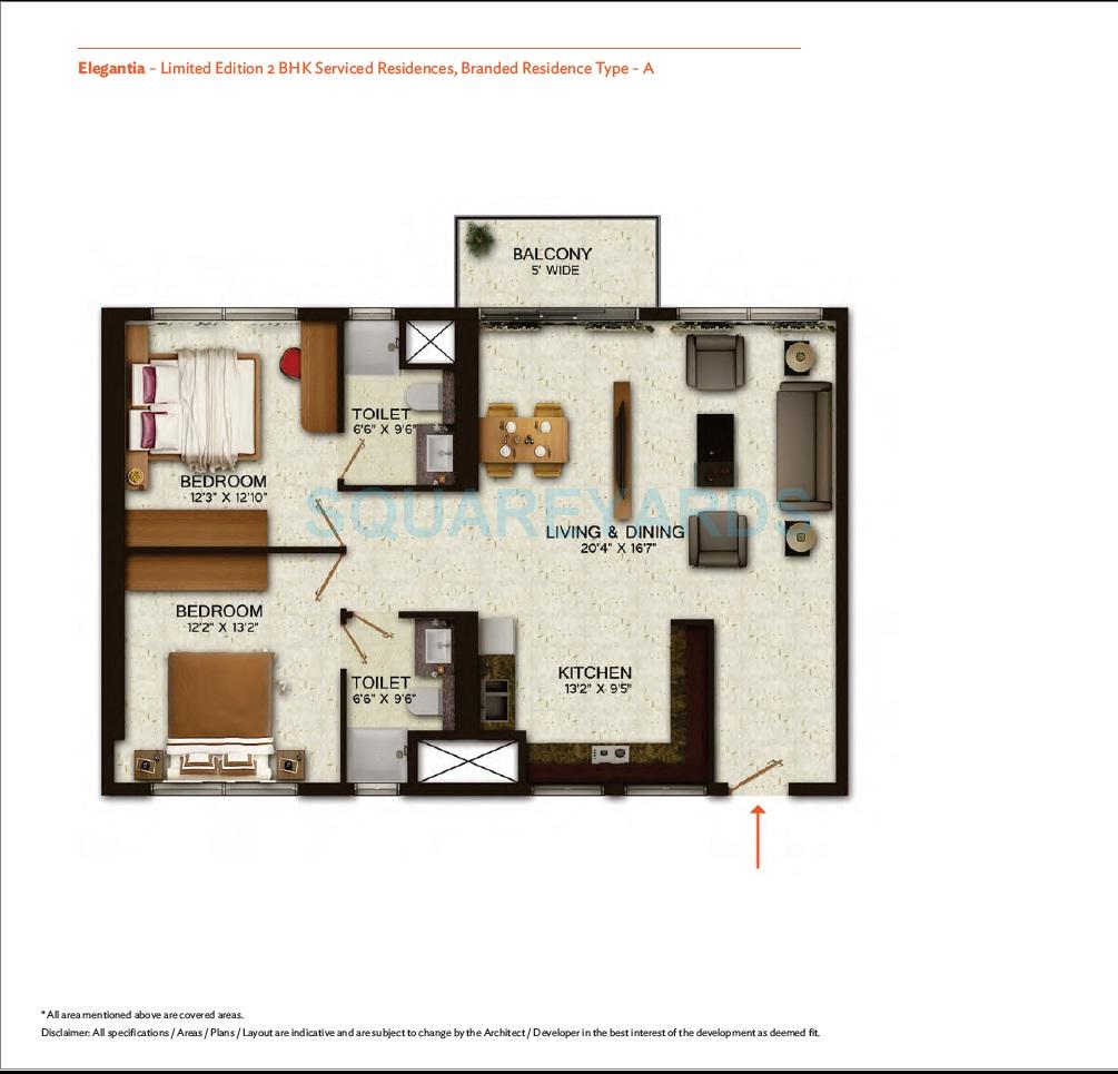 Wave City Center - Elegantia — floor plan 2