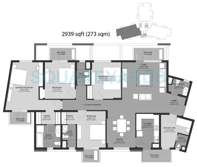 Unitech The Close North — floor plan 2