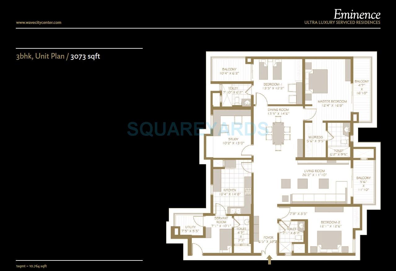 Wave City Center - Eminence — floor plan 1