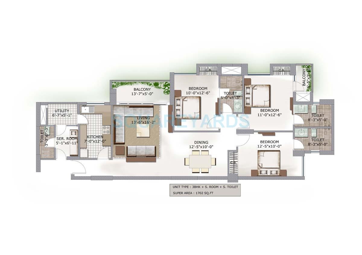 3C Lotus Boulevard — floor plan 4