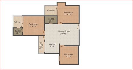 Golden Sapphire Titanium Heights — floor plan 1
