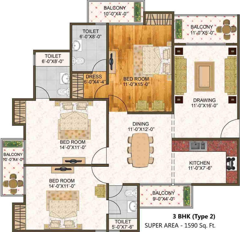 Golden Sapphire Titanium Heights — floor plan 2
