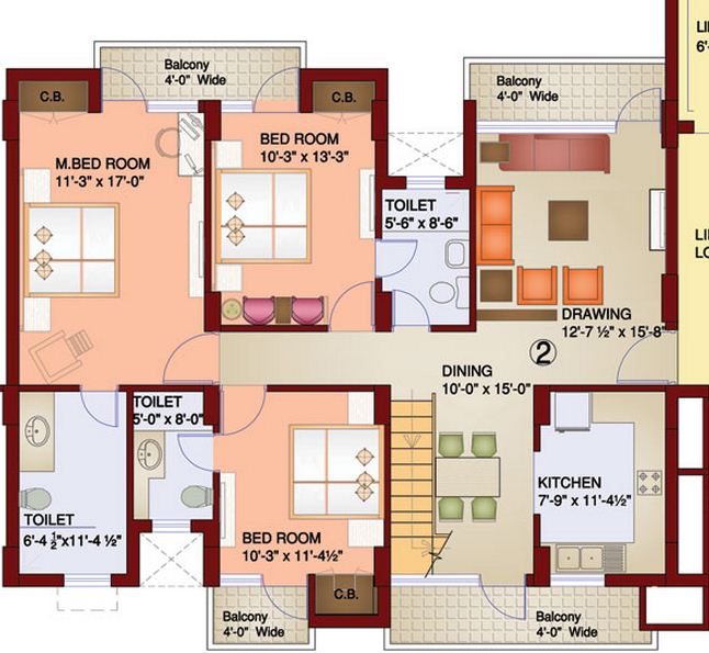 Parsvnath Paramount — floor plan 4