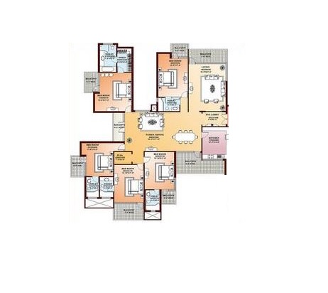 Parsvnath La Tropicana — floor plan 9