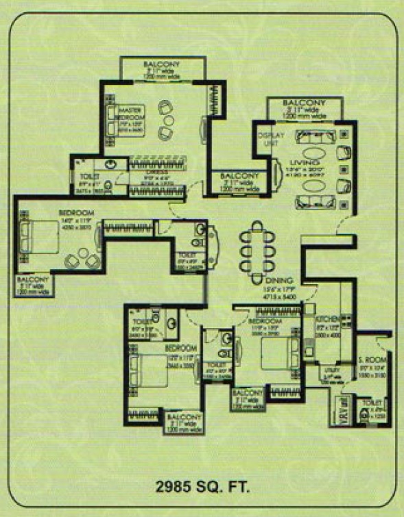 DLF Capital Greens Phase 3 — floor plan 2