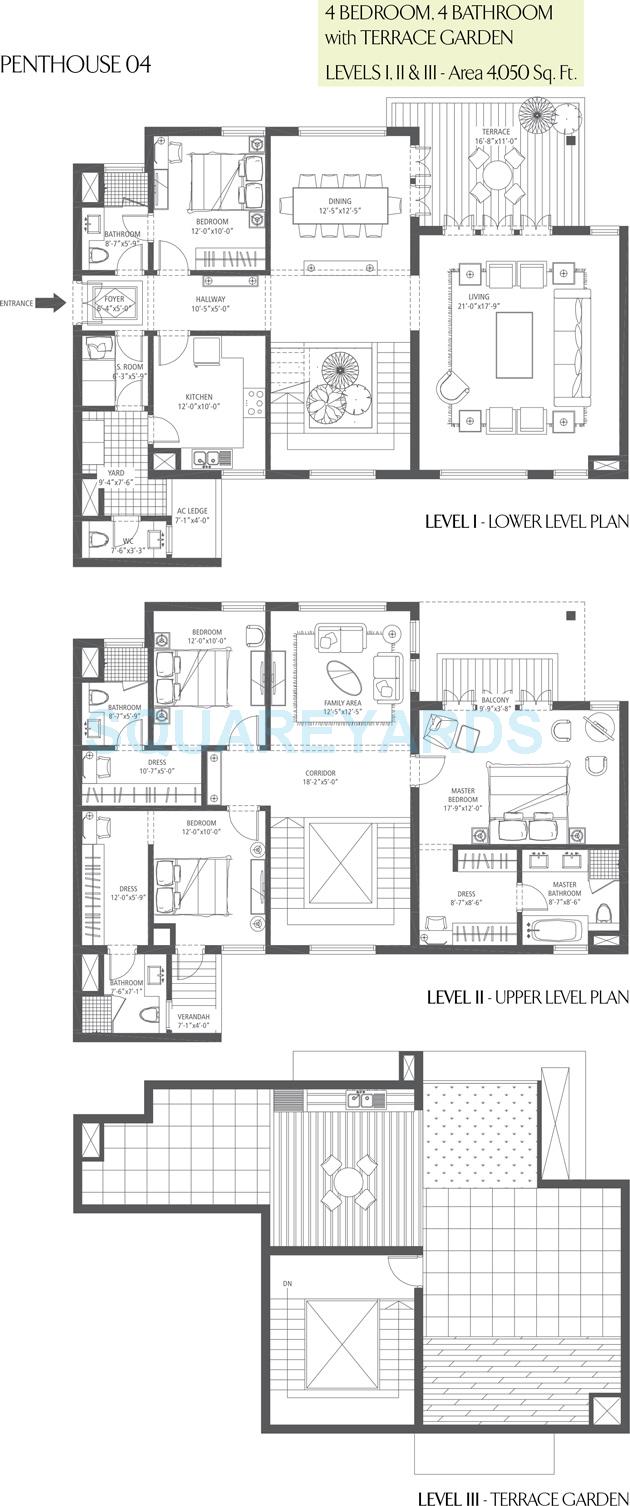 Emaar The Palm Drive-The Premier Terraces — floor plan 4