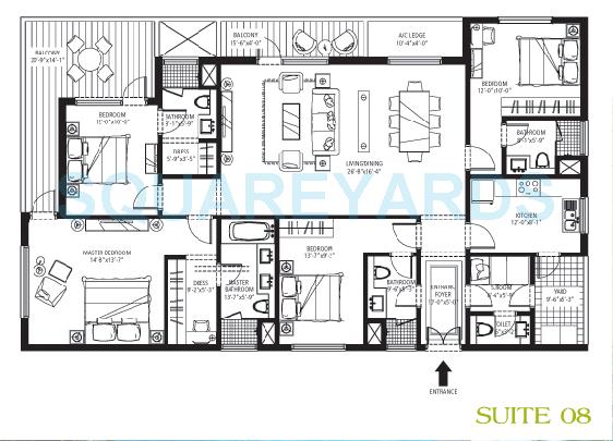 Emaar The Palm Drive-The Premier Terraces — floor plan 3