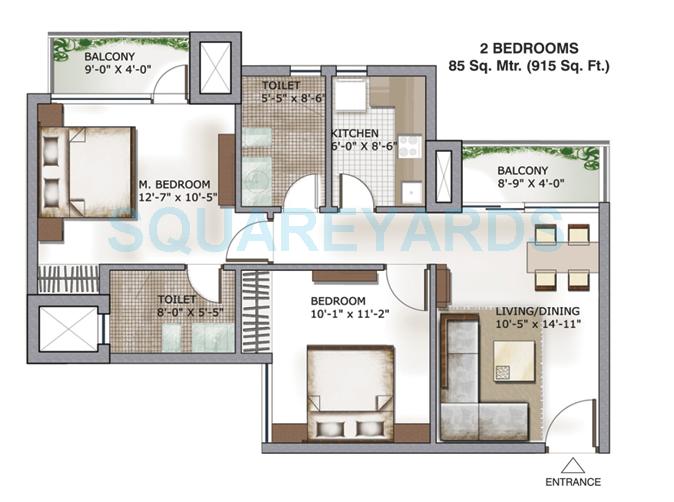 3C Lotus Zing — floor plan 2
