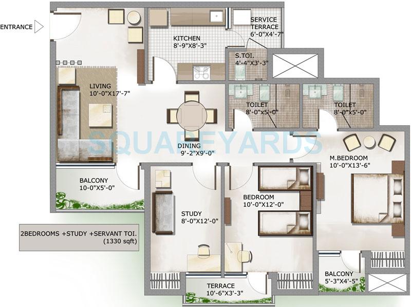 3C Lotus Panache — floor plan 2