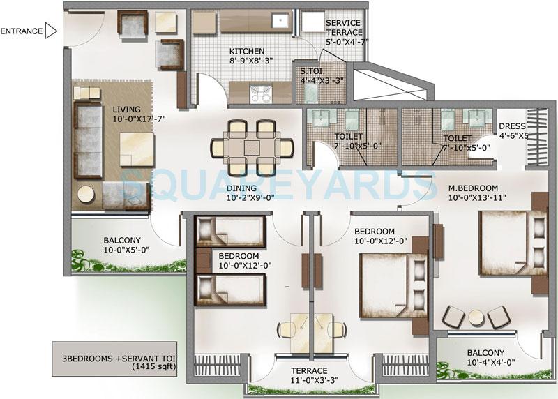 3C Lotus Panache — floor plan 3