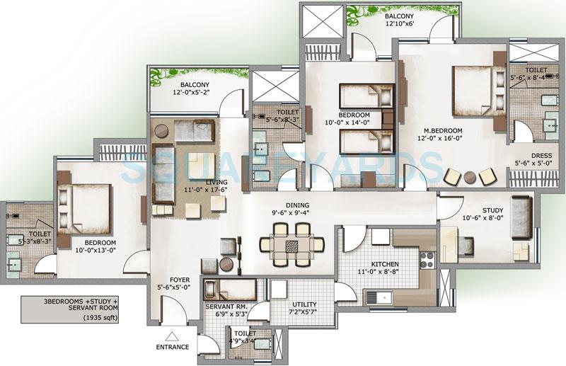 3C Lotus Panache — floor plan 5