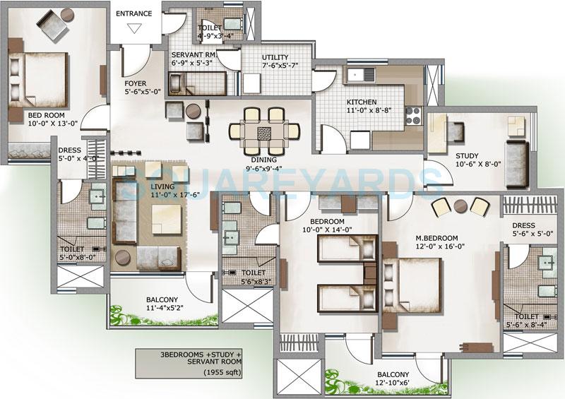 3C Lotus Panache — floor plan 6