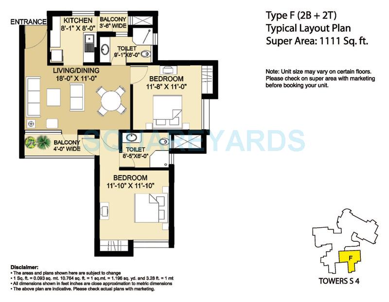 Eldeco Aamantran — floor plan 1