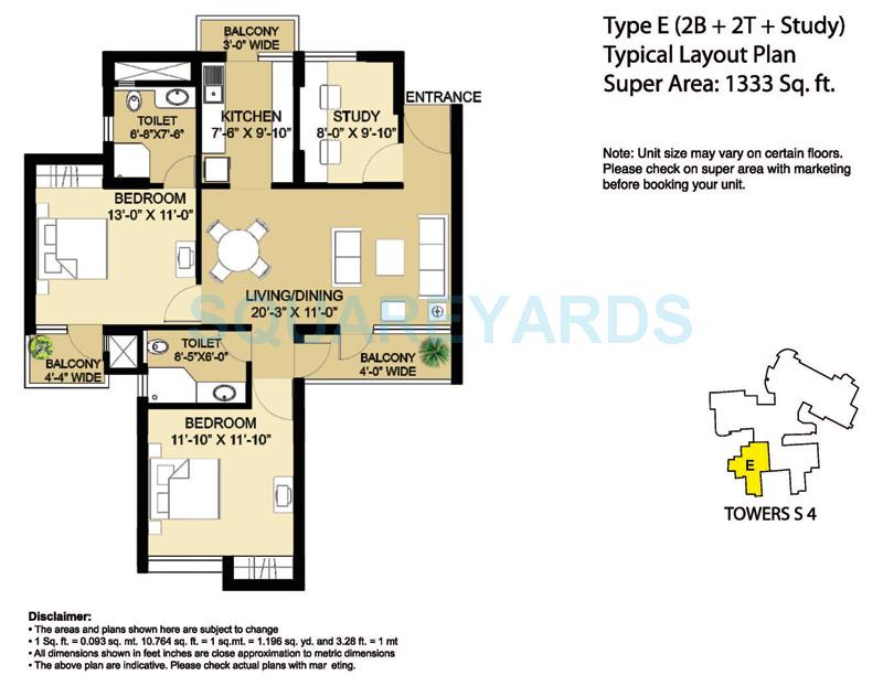 Eldeco Aamantran — floor plan 7