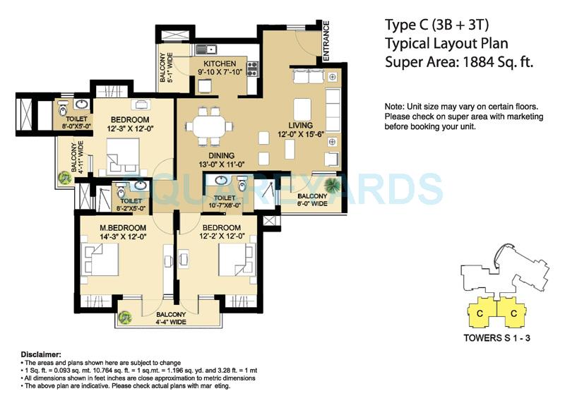 Eldeco Aamantran — floor plan 13