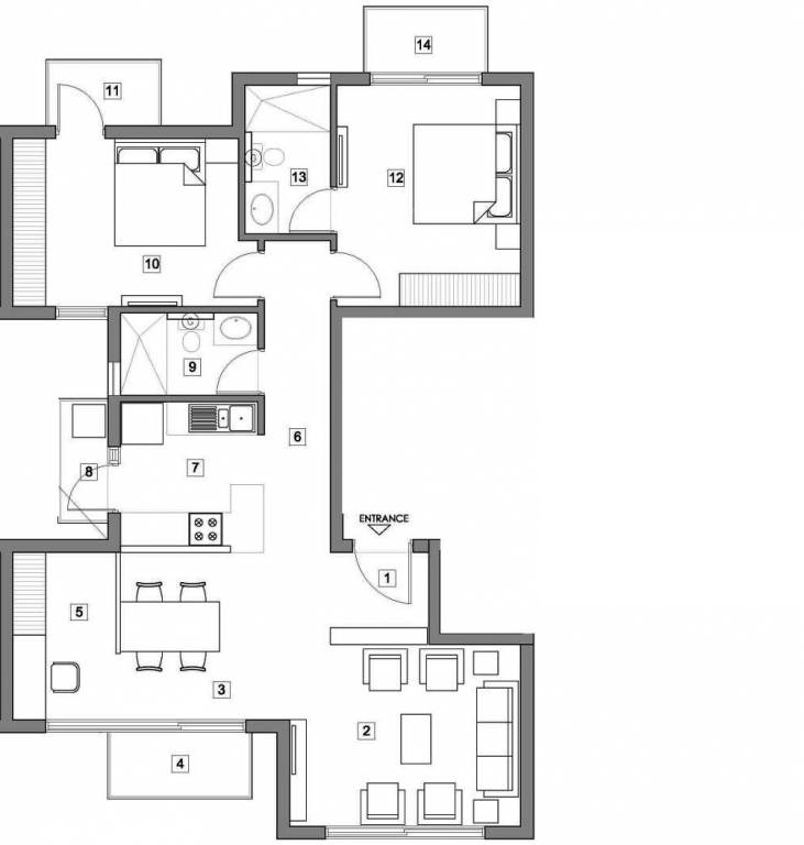 Vatika Xpressions — floor plan 1