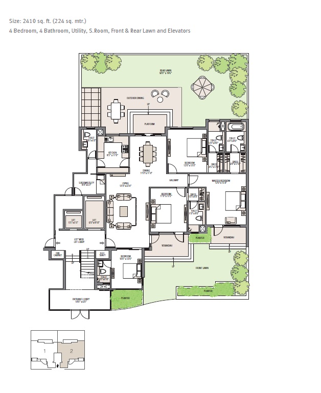 Emaar Palm Terraces Select — floor plan 1