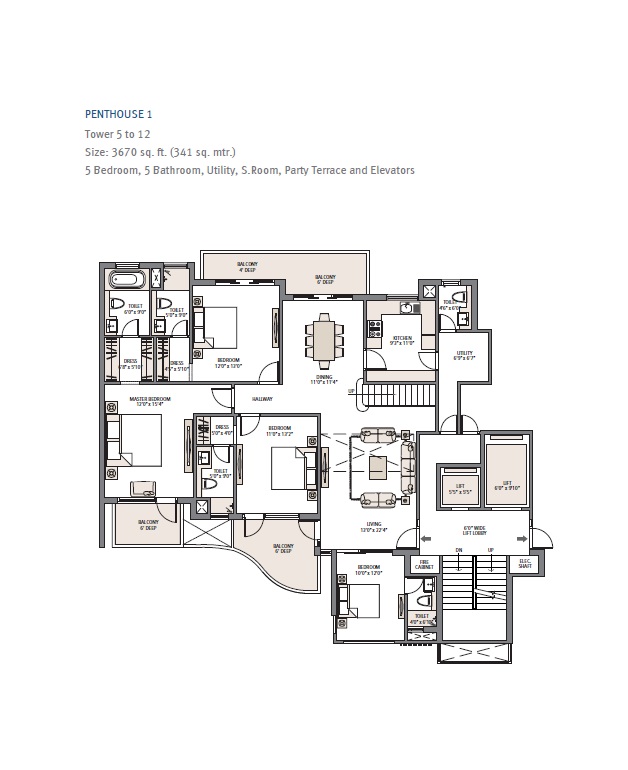 Emaar Palm Terraces Select — floor plan 2