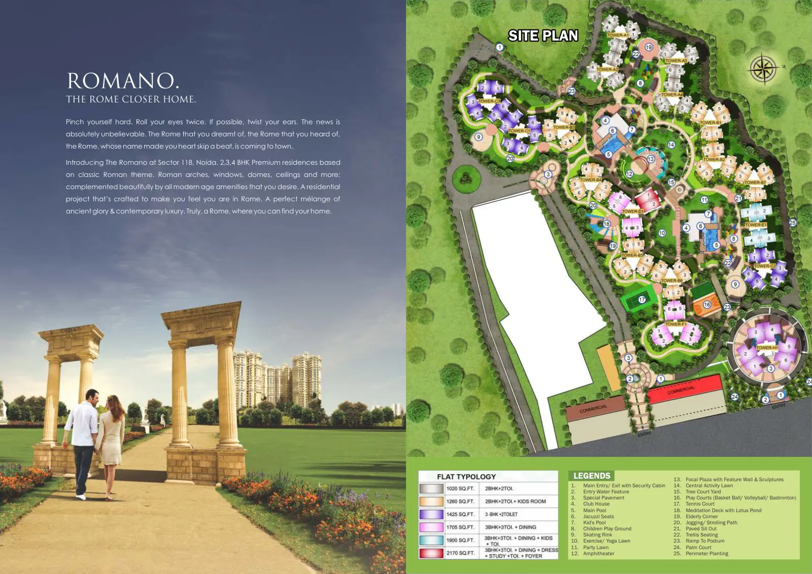Supertech The Romano — site plan 1