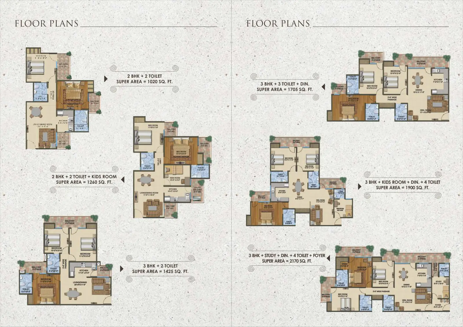 Supertech The Romano — floor plan 1