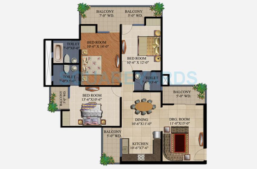 Supertech 34 Pavilion — floor plan 2