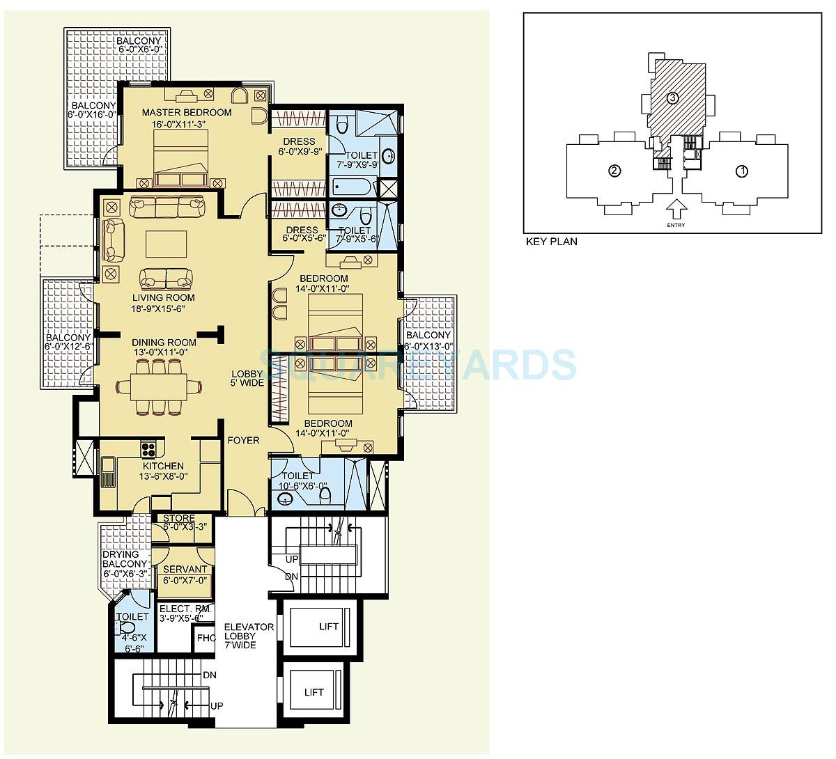 Clarion The Legend — floor plan 1
