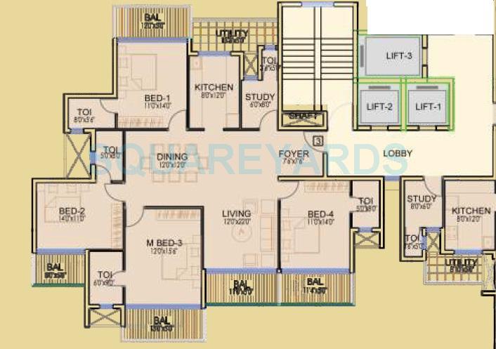 Dhoot Time Residency — floor plan 5