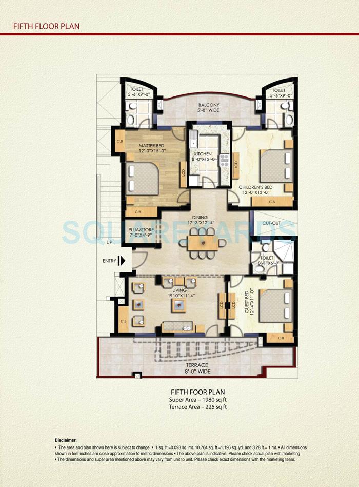 Eldeco Sylvan View — floor plan 1